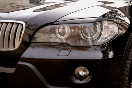 Накладки на передние фары BMW X5 E70 2007-2010