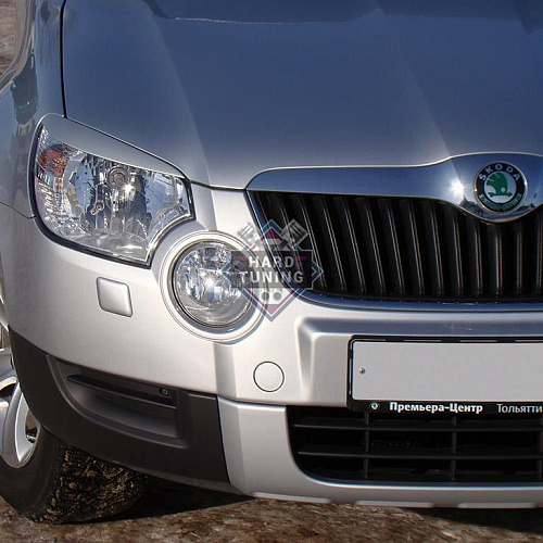 Накладки на фары Skoda Yeti (2009-2012)