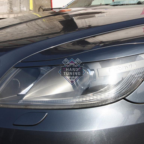 Накладки на фары Skoda Octavia II FL (2008-2013)