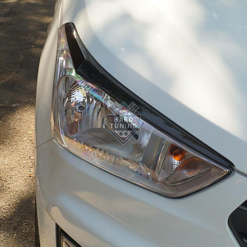 Накладки на фары на Hyundai Creta АБС пластик