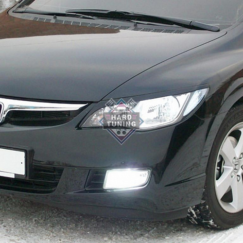 Накладки на фары узкие Honda Civic 8 4D 2006-2011