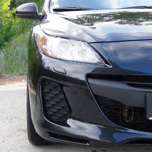 Накладки на фары (галогеновые фары) Mazda 3 BM 2013-2016